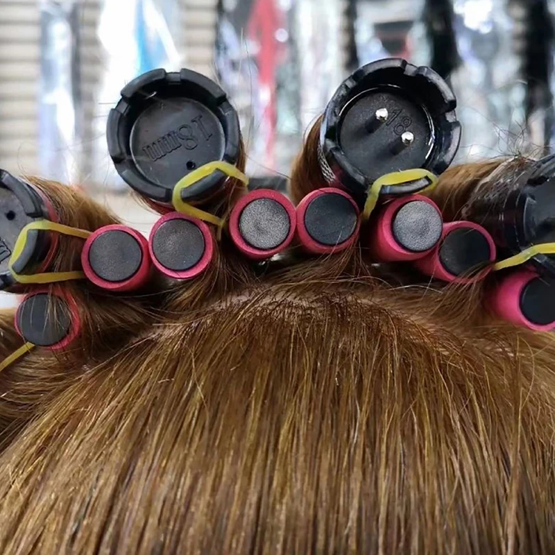 

[M] 12Pcs Perm Heat Insulation ClipProfessional Anti-scald Heat Insulation Clip Beauty Salon Hair Rollers Perm Hair Styling Tool