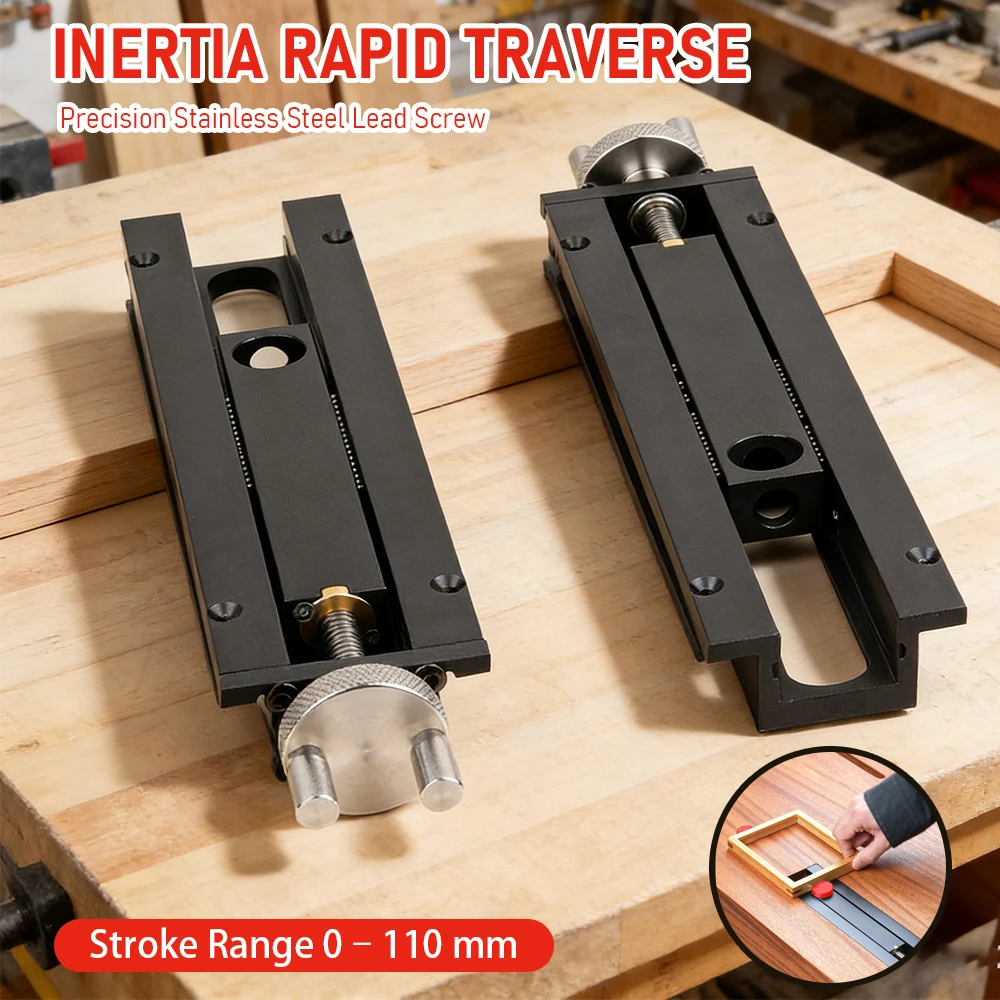 Desktop Woodworking Clamping Vise with Handwheel Bench Tail Vise for DIY Workbench Material Holding And Fixing