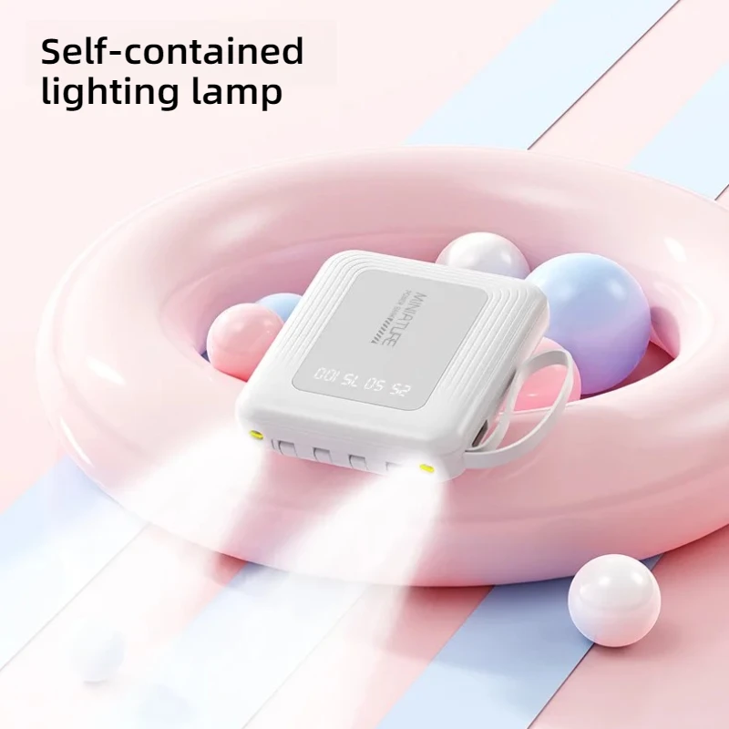 Powerbak 20000mAh 10000mAh قوة البنك المدمج في كابل الهاتف بطارية خارجية Powerbank شاحن شحن سريع آيفون سامسونج #4