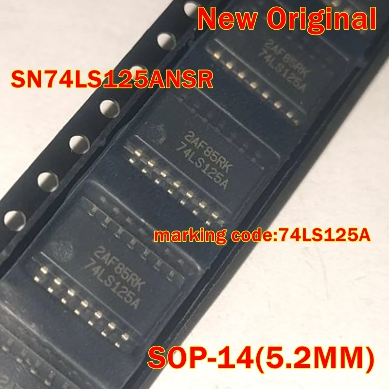 

1Pcs to 100Pcs Sn74Ls125Ansr Sop-14(5.2mm) New Original Marking Code:74Ls125A Quadruple Bus Buffers with 3-State Outputs