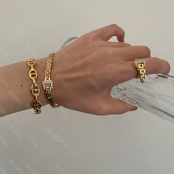 Rhinestone belt buckle watch band bracelet for women minimalist simple bracelet cool unique unusual jewelry