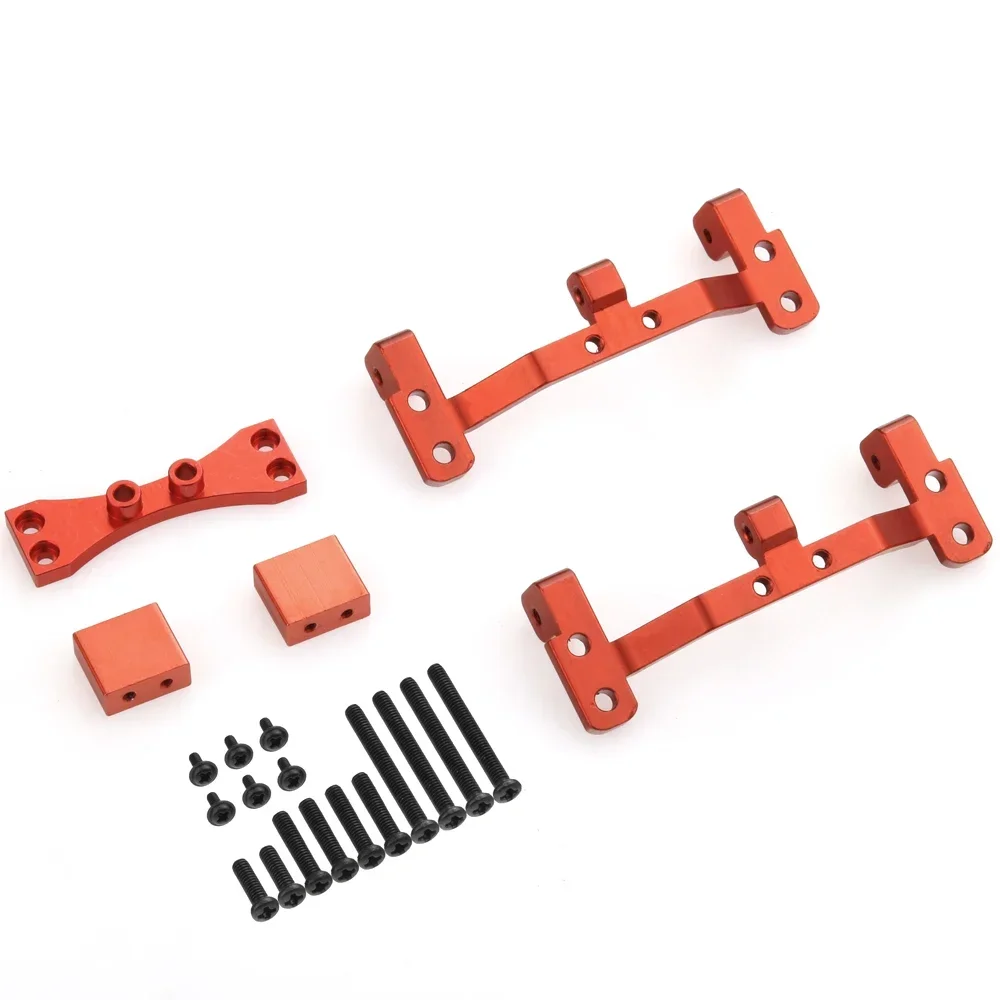 for MN D90 D91 D96 MN99S 1/12 RC Car Upgrade Parts Metal Pull Rod Base Seat & Axle Up Servo Bracket Mount Accessories