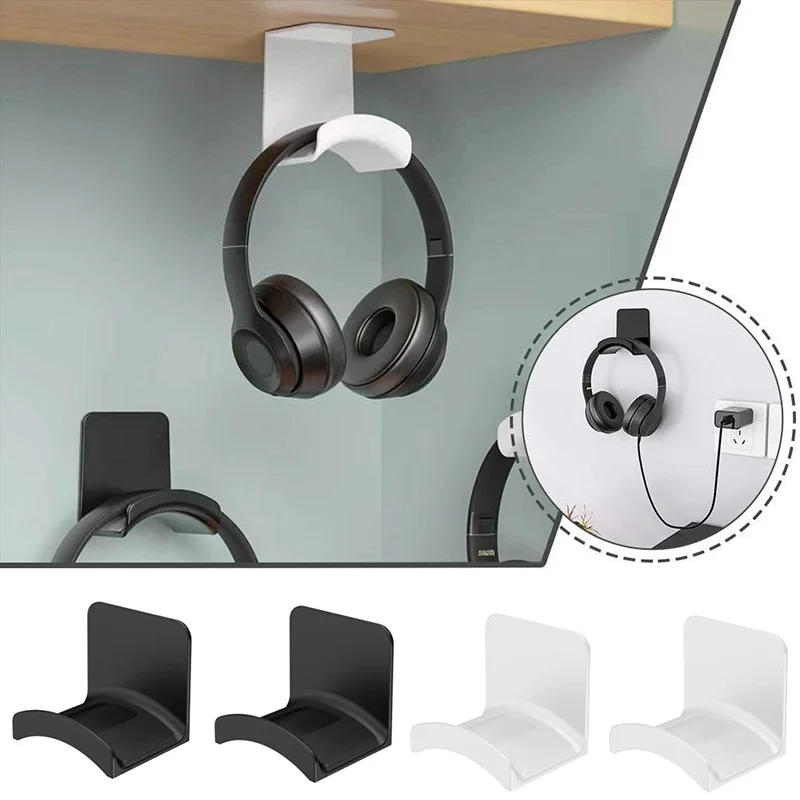 Multifunktionaler, an der Wand montierter Kopfhörerhalter, Gaming-Controller-Ständer, ohne Bohren, einfache Installation für Gaming-Kopfhörerhalterung
