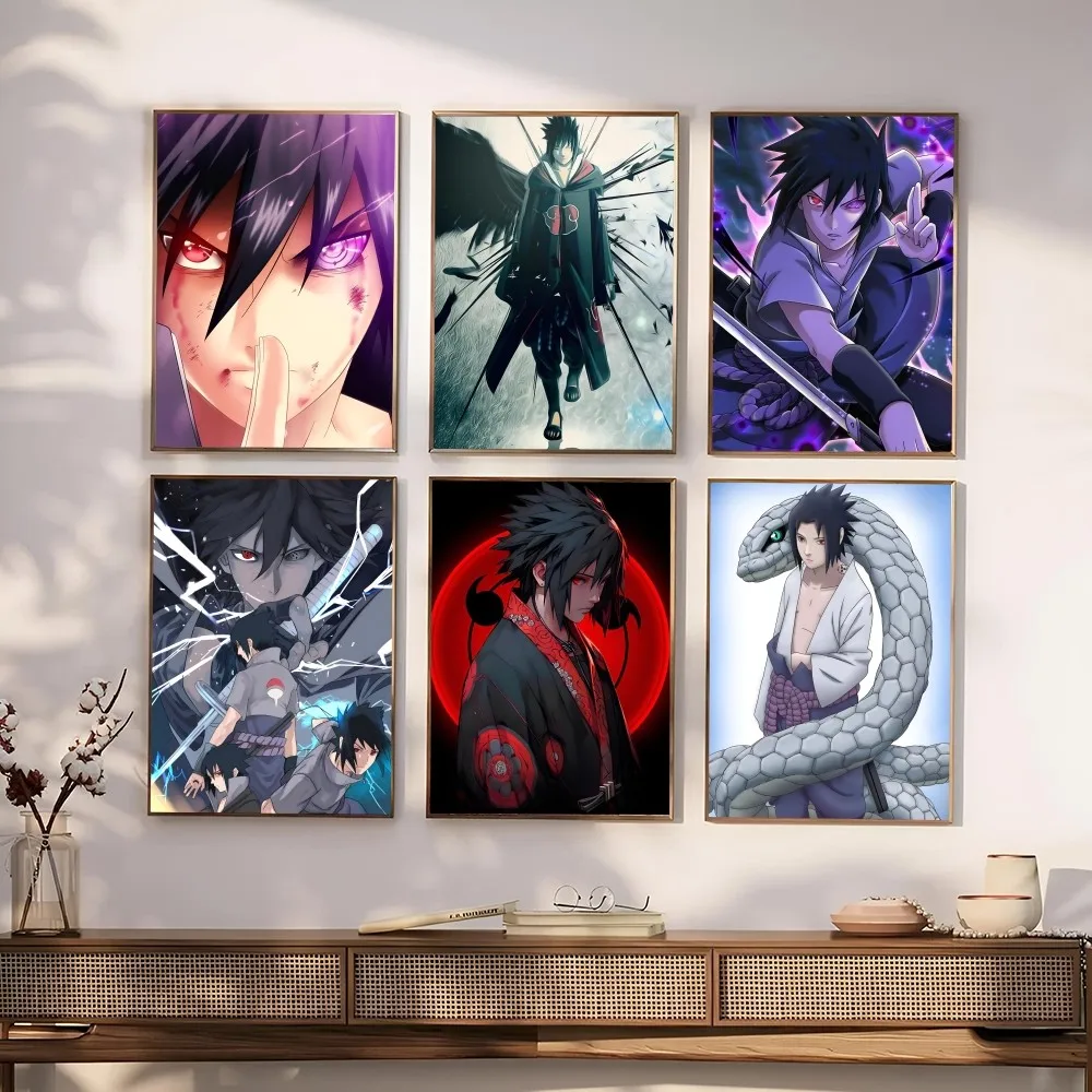 u-Uchiha Sasuke  Poster Paper Print Home Living Room Bedroom Entrance Bar Restaurant Cafe Art Painting Decoration