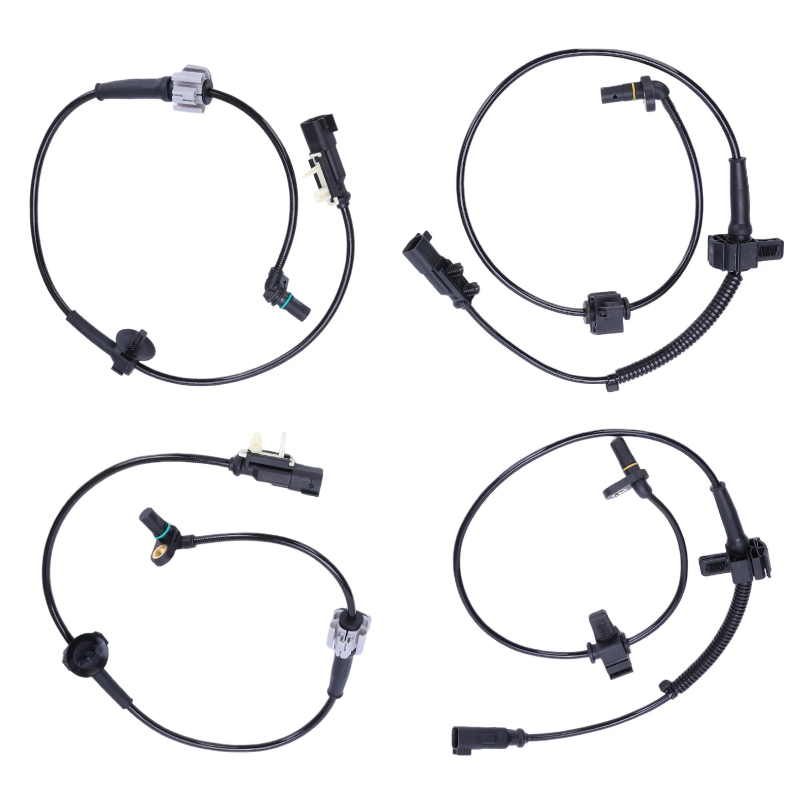 

4Pcs ABS Sensor Anti-lock Brake System Wheel Speed Sensor Front/Rear Wheels For Silverado 1500 2014-2019 520971873 22775301