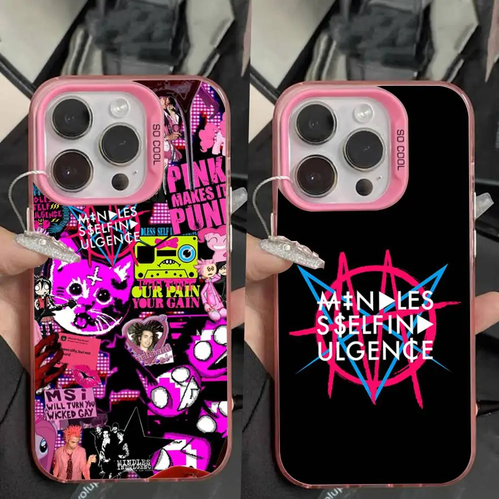 

M-Mindless Self I-Indulgence Phone Case For iPhone 16,15,14,13,12,11,Pro,Max,Plus,Mini,XS,SE Anti Fall Pink Matte Hard Bumper