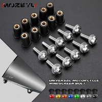 10 Uds pernos de carenado para HONDA Africa Twin CRF 1100 1000 L ADV XRV750 XRV650 CRF1100L CRF1000L tuercas de tornillo de parabrisas