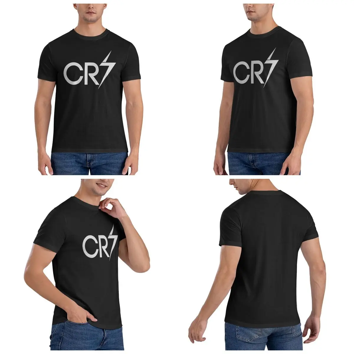 CR7 Cristiano Ronaldo Men T-Shirt Fashion Plus Size T Shirts Men's Crew Neck Cotton Tees Short Summer Male