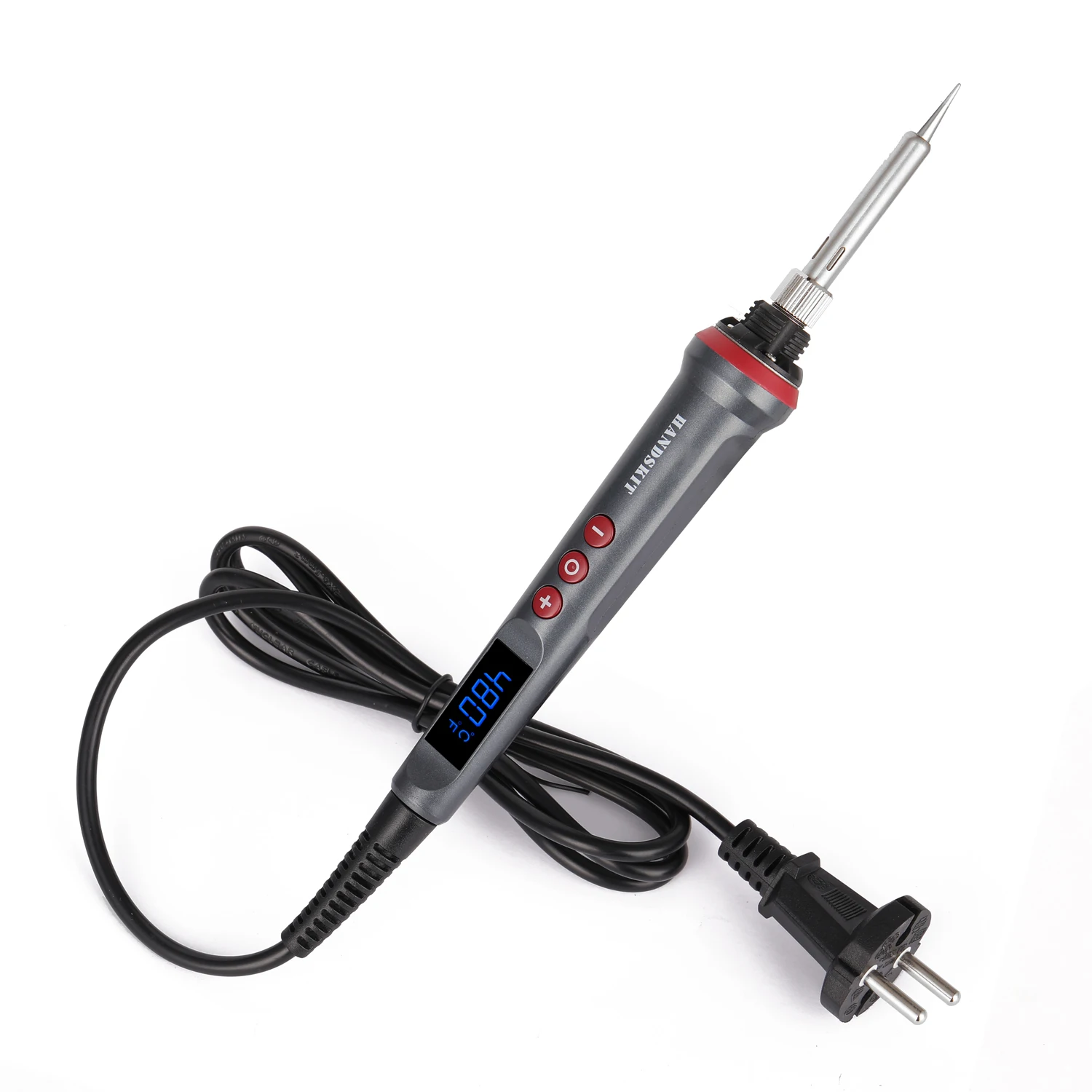 HANDSKIT 90W LED Digital Soldering Iron Set Adjustable Temperature Electric Soldering Iron 4 Wire Core Welding Tools