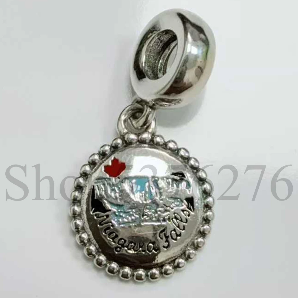 925 Sterling Silver Bead Viva Mexico Costa Rica Singapore Travel Dangle Charm Fit Fashion Women Bracelet Bangle Gift DIY Jewelry