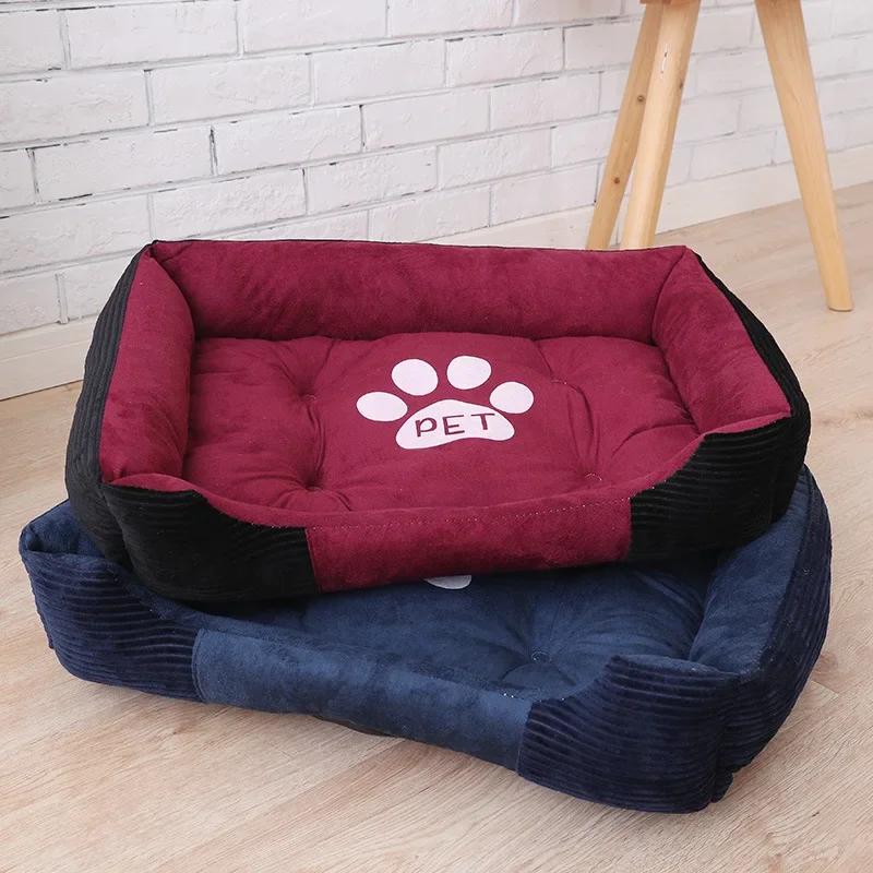 Soft Sofa Dog Beds Fleece Warm Bed for Small Large Dog Plus Size Waterproof Bottom Soft Pet Bed Cat Bed Autumn Winter