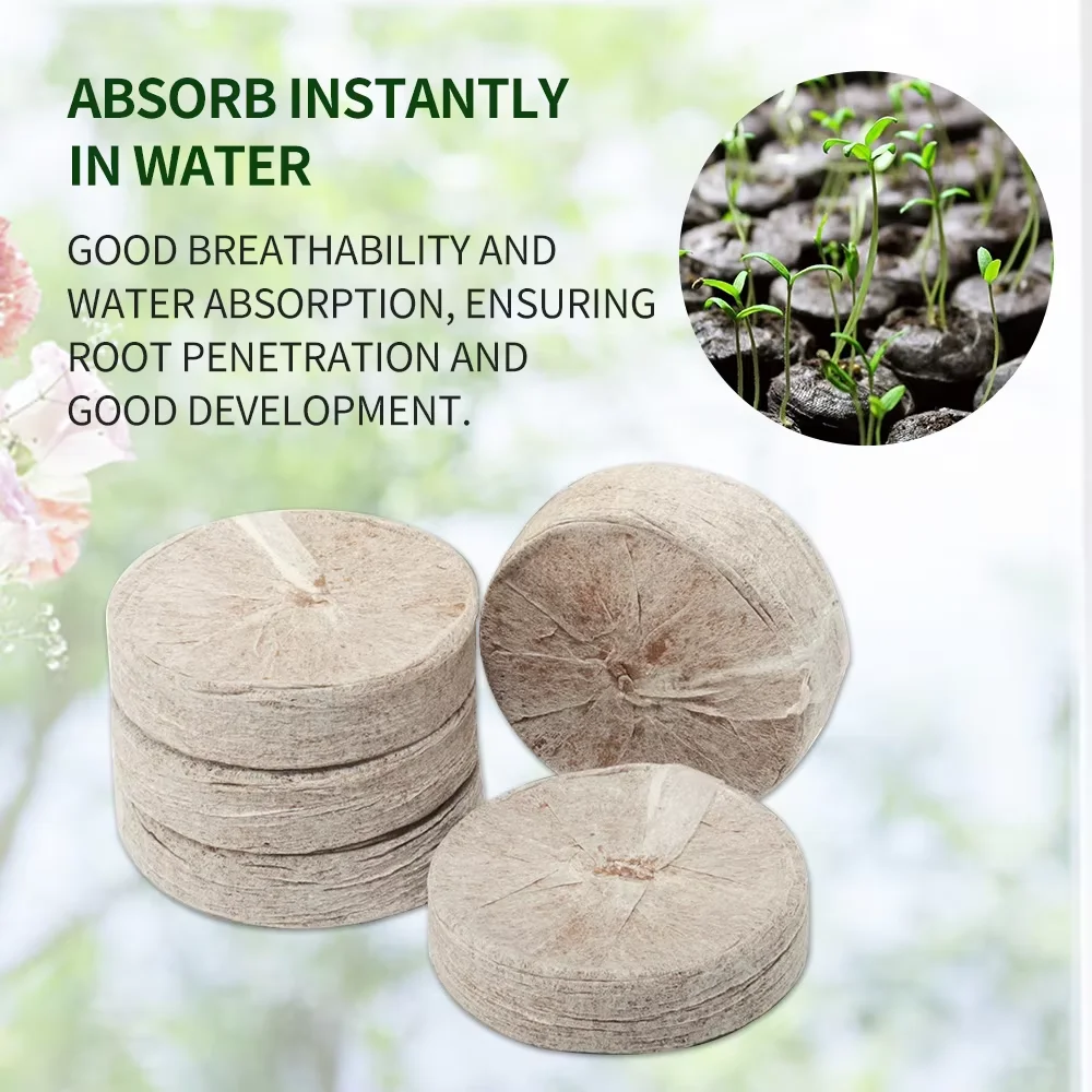 

Non-Woven Fabric Compressed Peat Seedling Blocks Nutrient-Rich Magical Soil Media for Garden Cultivation with Packaging