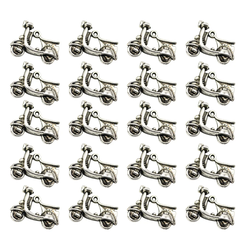 

20Pcs Mini Motorcycle Pendants Eyecatching Metal Charms for Necklace Bracelet Crafts Alloy Pendant Charm Metal Charms