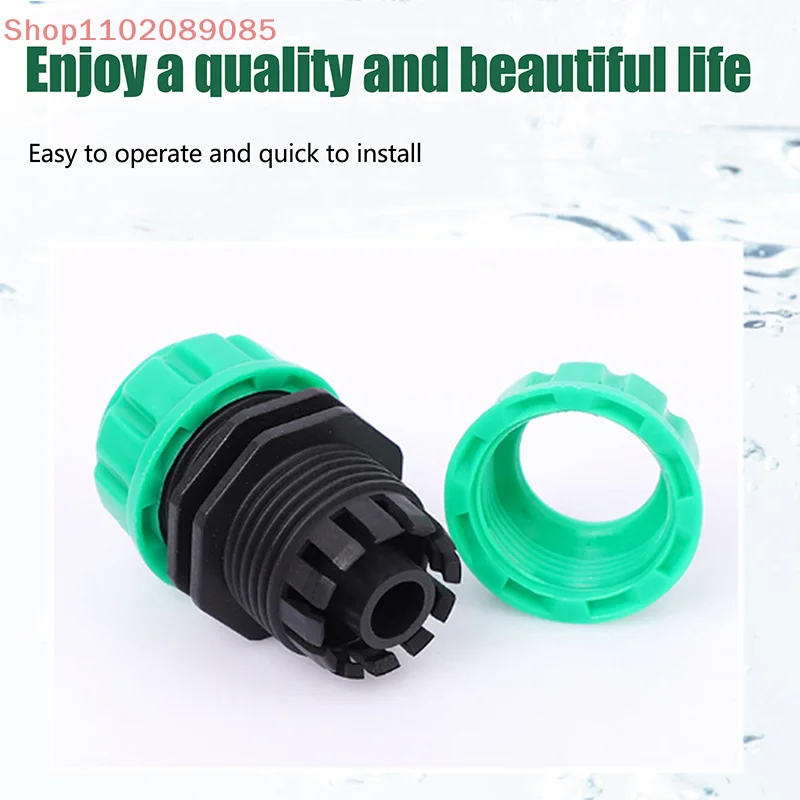 Garden Watering Hose Plastic Quick Connector Double Male Coupling Joint Adapter Extender
