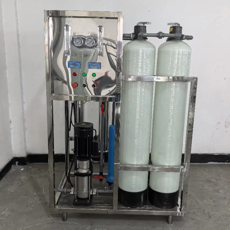 Commercial Complete Stainless Steel Reverse Osmosis Water Purifier Filter System Pressure Vessel Motor 500L/Hour 220V/380V