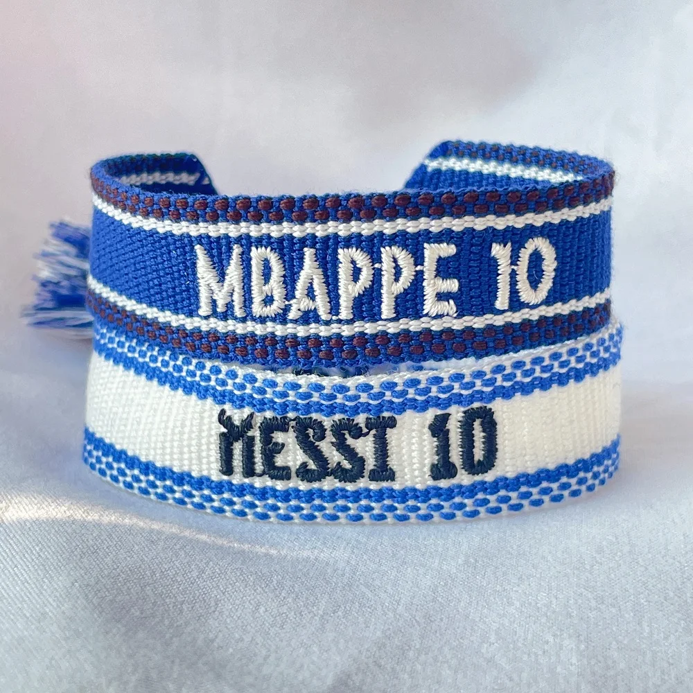 Woven Bracelet Vintage Friendship Bracelets Football Fans' Gifts Stacking Jewelry Wholesale