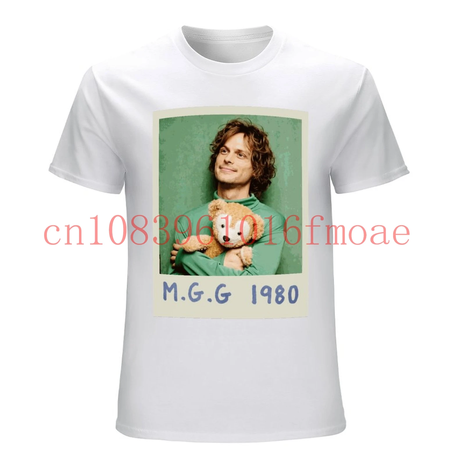 

Футболка «Метью серый gubler Spencer Reid», футболка с первоначальным именем и года рождения, винтажная футболка с царапинами в старом стиле Polaroid, обложка альбома в стиле поп