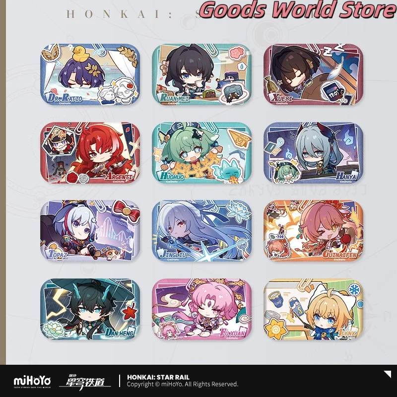 Оригинальный Дэнхэн Др. Костюм для косплея Ratio Argenti Jingliu Ruanmei Huohuo Topaz Badge mIHOYO Honkai Star Rail, подарок на Хэллоуин