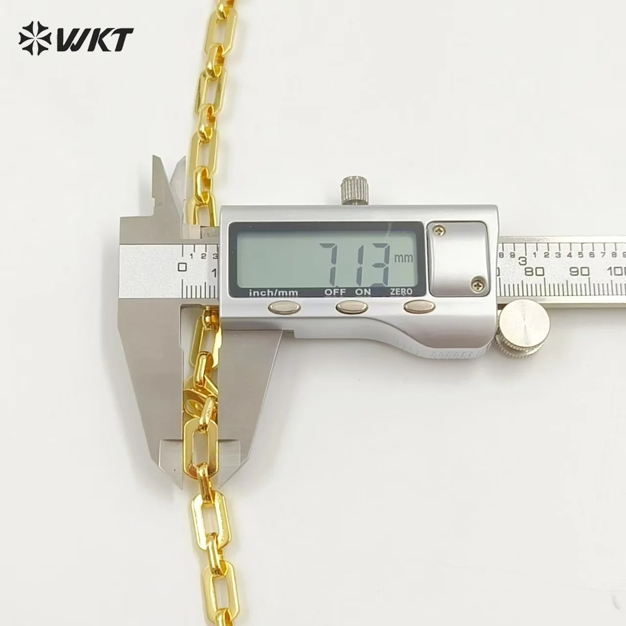 WT-BC176 Wholesale Luxury Chain Simple Style Gold Plated Link For Bracelet Or Necklace DIY Jewelry Making High Quality
