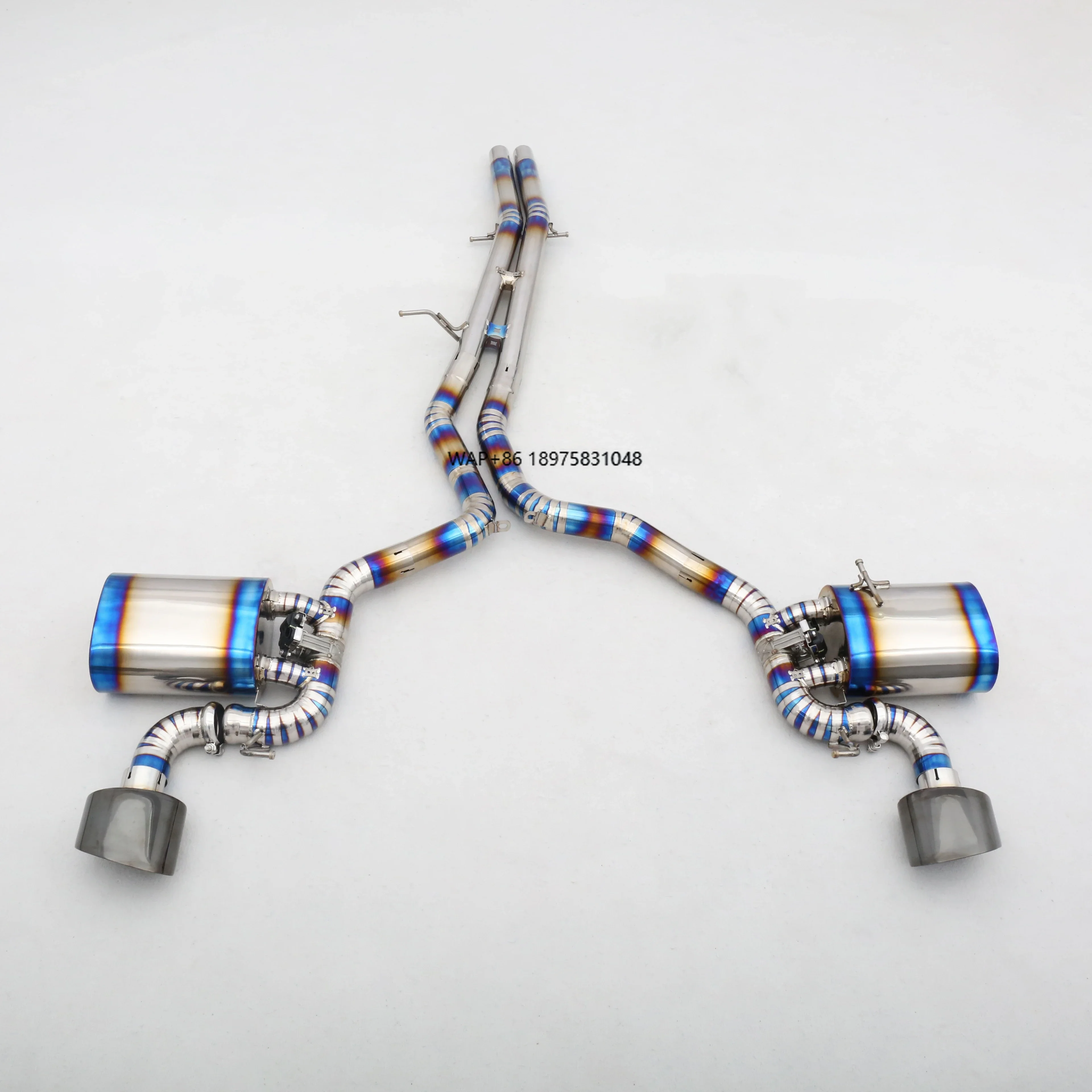 

Factory Customization 304 Stainless Steel/Titanium Valved Exhaust System Designed for B9 2.9T EA839