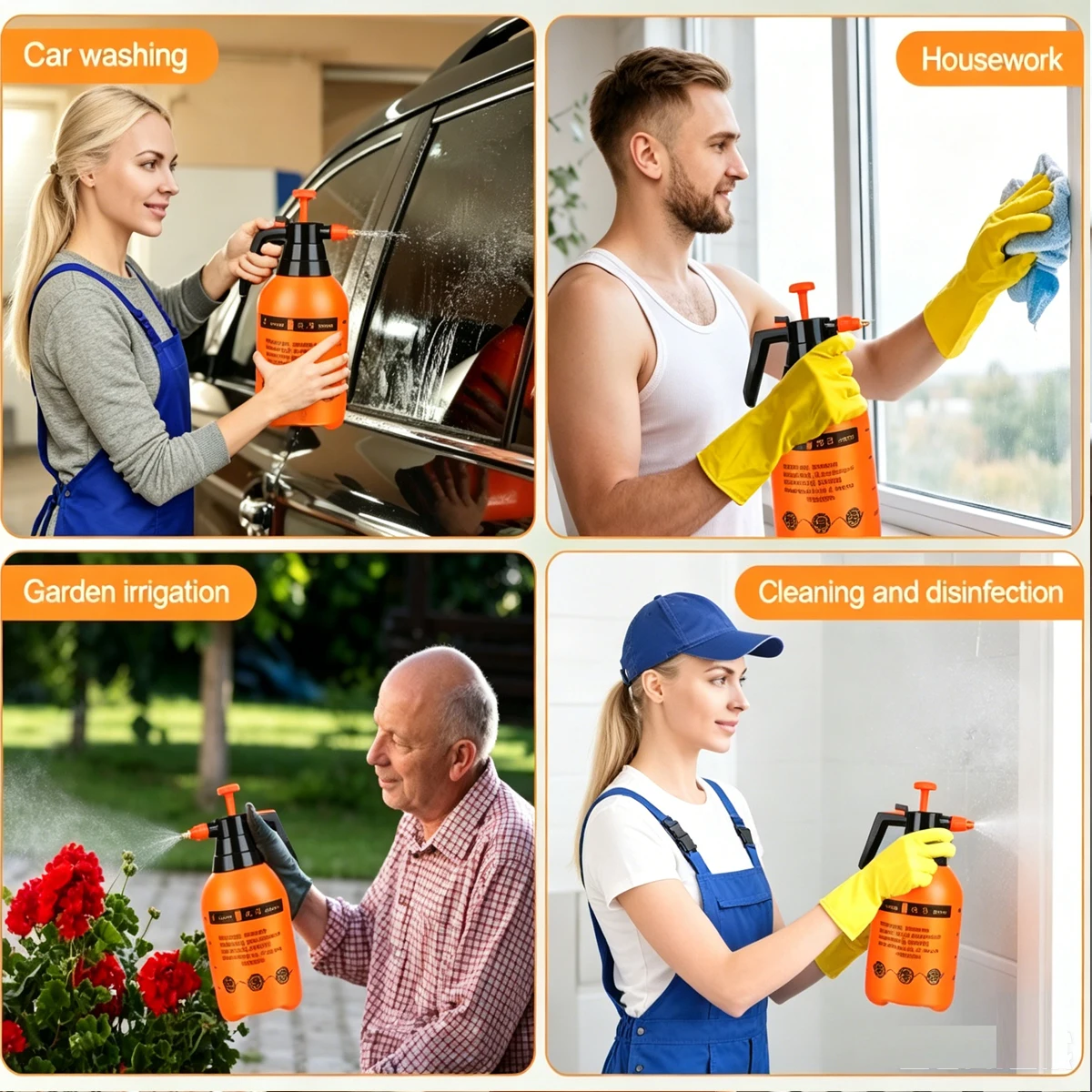 2 Liter Pressure Watering Can Manual Pressurized Gardening Tools Garden Irrigation Sprayer Spray Vegetable Products Water Fogger image 6