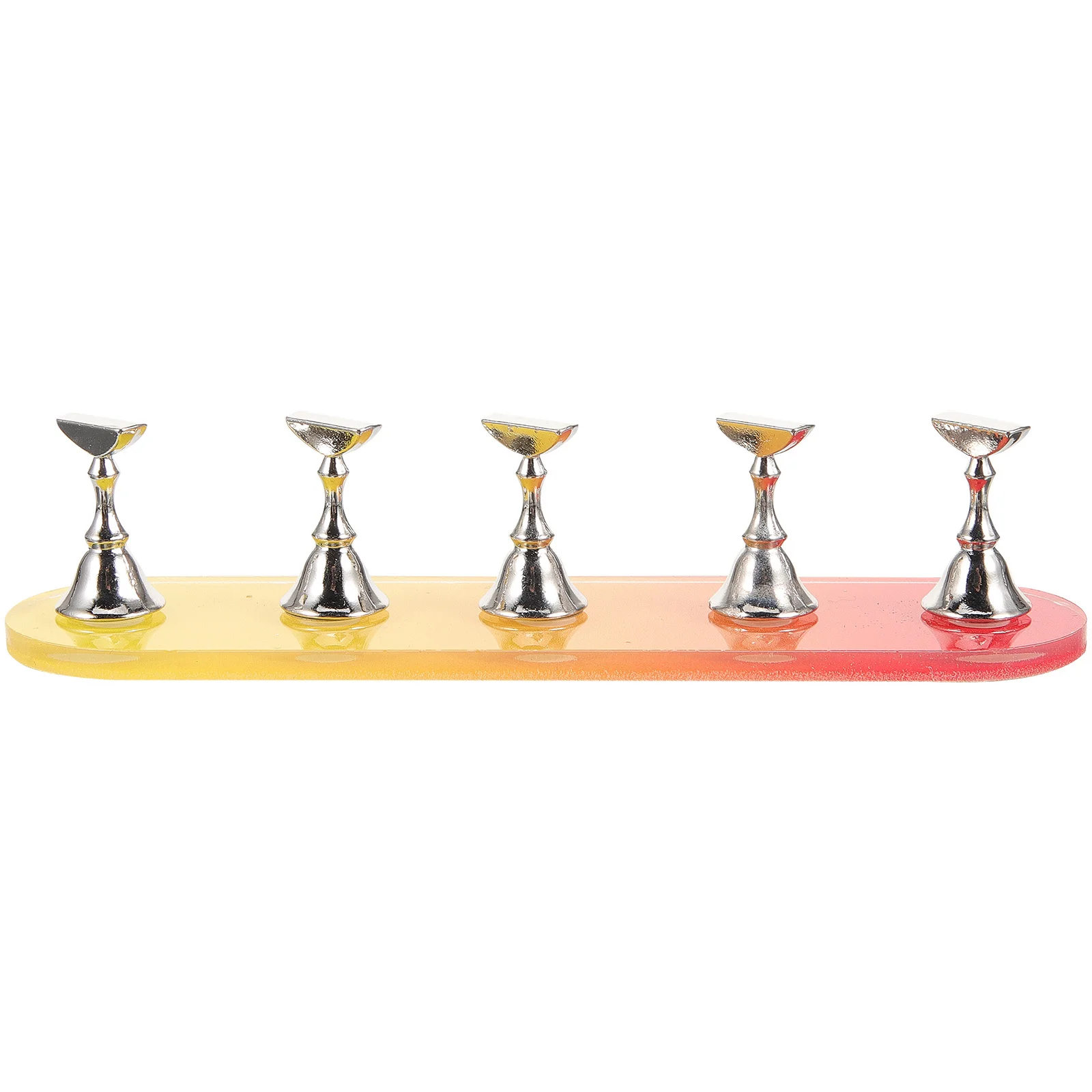 1セットのネイルアート練習ホルダー、マニキュアテクニックのためのトレーニングラック、簡単にアクセスできる場所、サロンや学校に最適