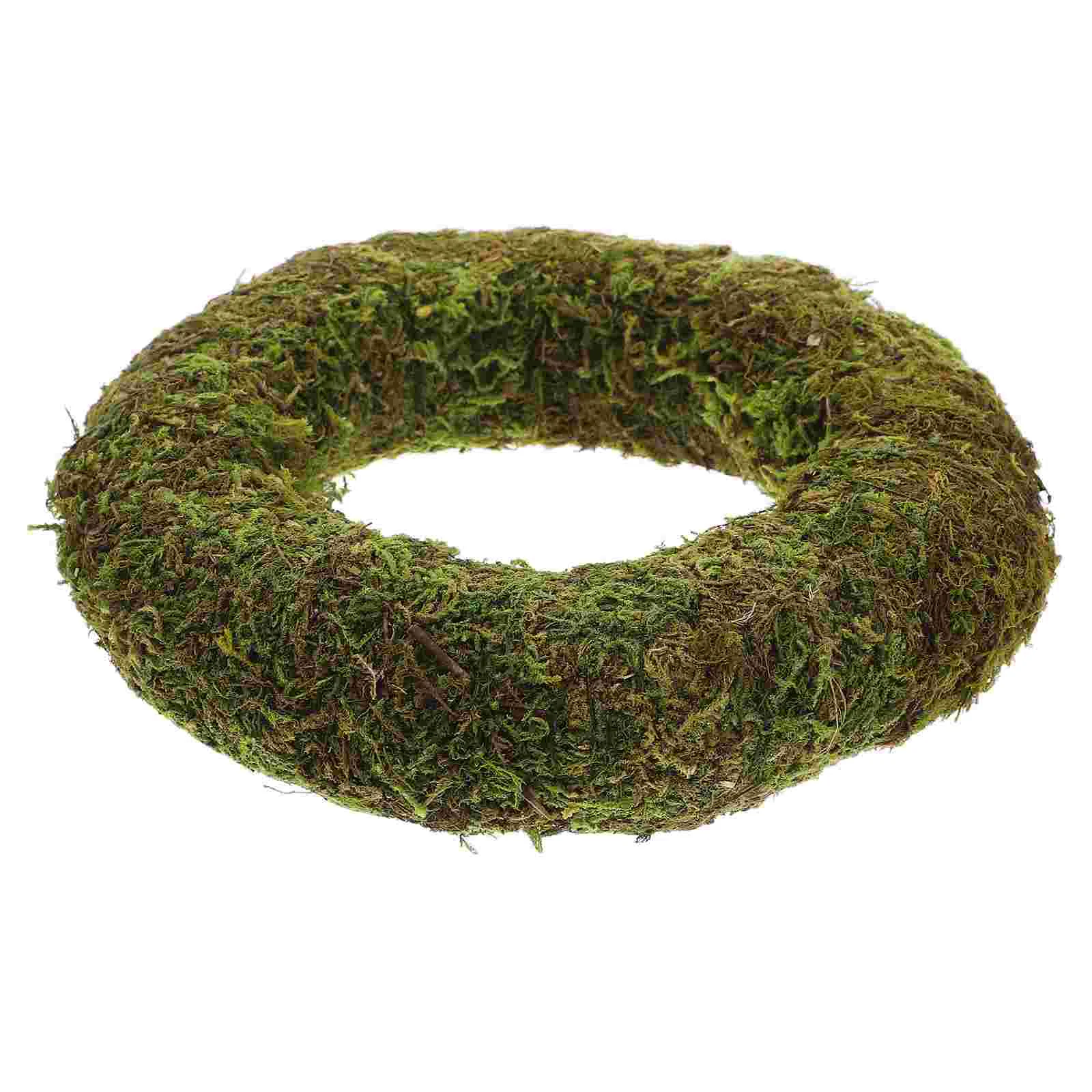 Simulated Moss Garland Wedding Window Decoration Supplies Holiday Party The Ring DIY Wreath Wreaths for Crafts Flocking Rings