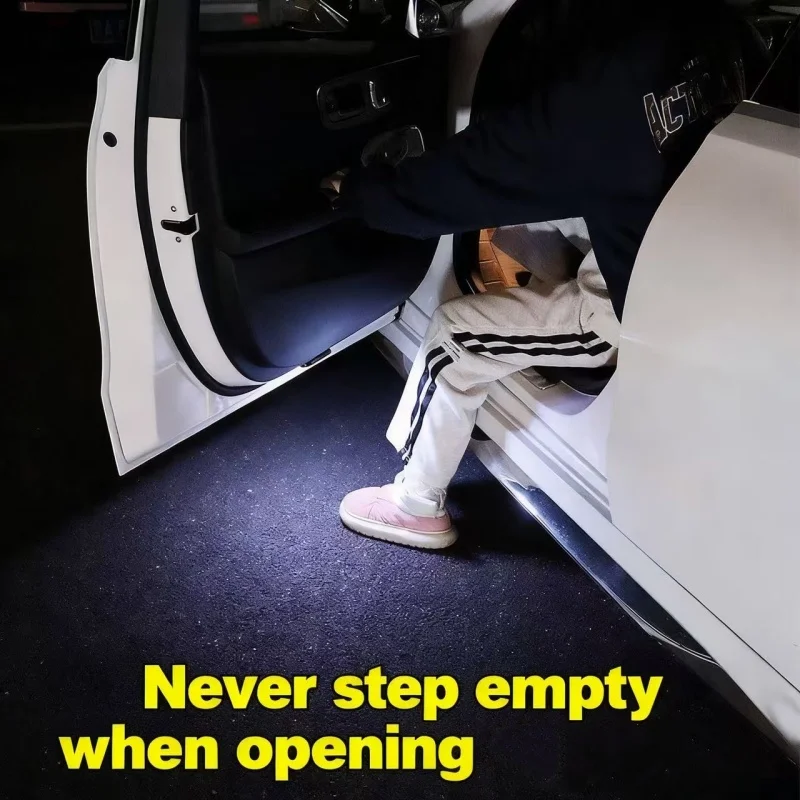 LED Car Door White Photo Location Light Projectors HD Courtesy For Dodge Challenger SRT Demon Scat Charger 2006-present Light