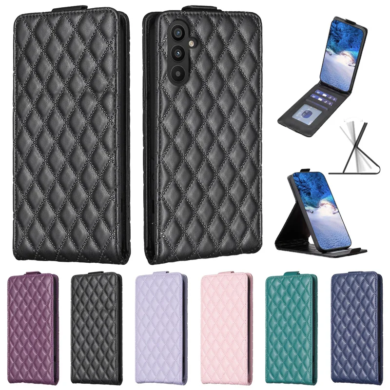 A34 5G Small Fragrance Phone Case For Samsung Galaxy A34 Cover Vertical Flip Etui For Samsung A 34 5G SM-A346B SM-A346E Case