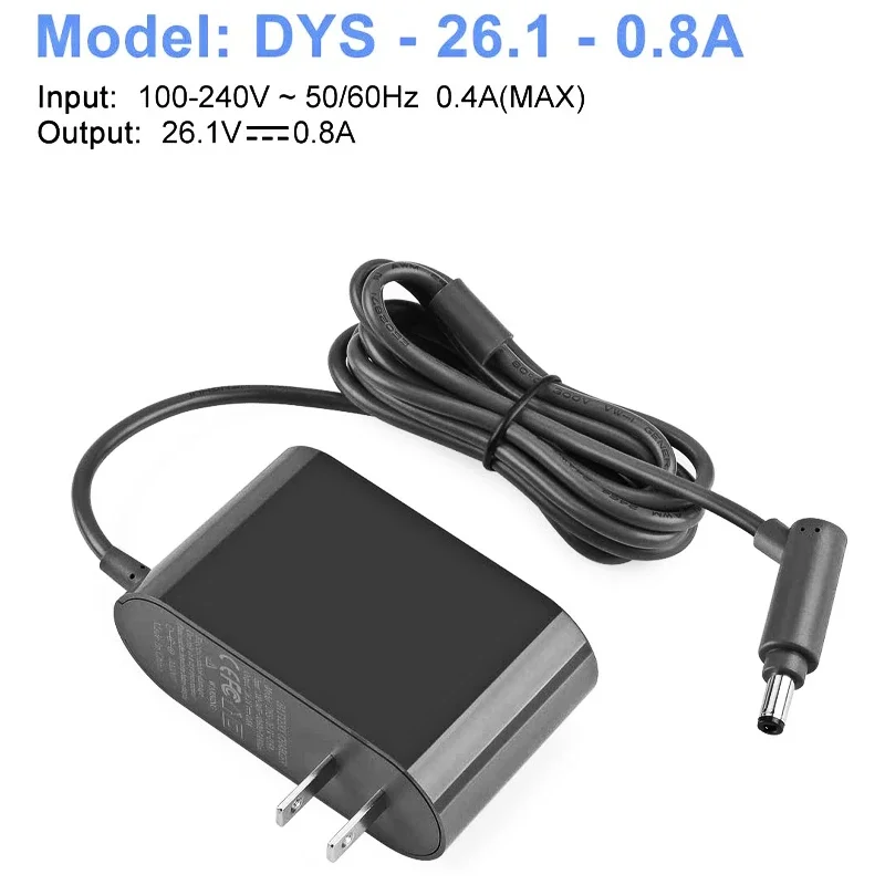 Ładowarka do baterii Adapter AC Dyson V6 V7 V8 DC58 DC59 DC61 DC62 SV03 SV04 SV05 SV06 dla Dyson bezprzewodowy odkurzacz DC 26.1V