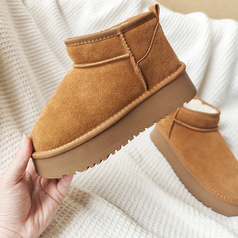 

2024 New Classic Thickened Fluff Women's Snow Boots Comfortable Warm Ankle Boots Women Winter Women's Winter Warm Snow Boots