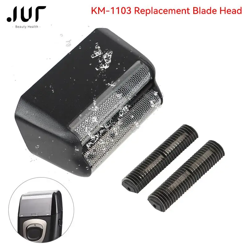 1set Razor Replacement Blade Head For KM-1103 Mesh Blade Net Original Beard Shaving Parts Fits Wahl Finale Shaver