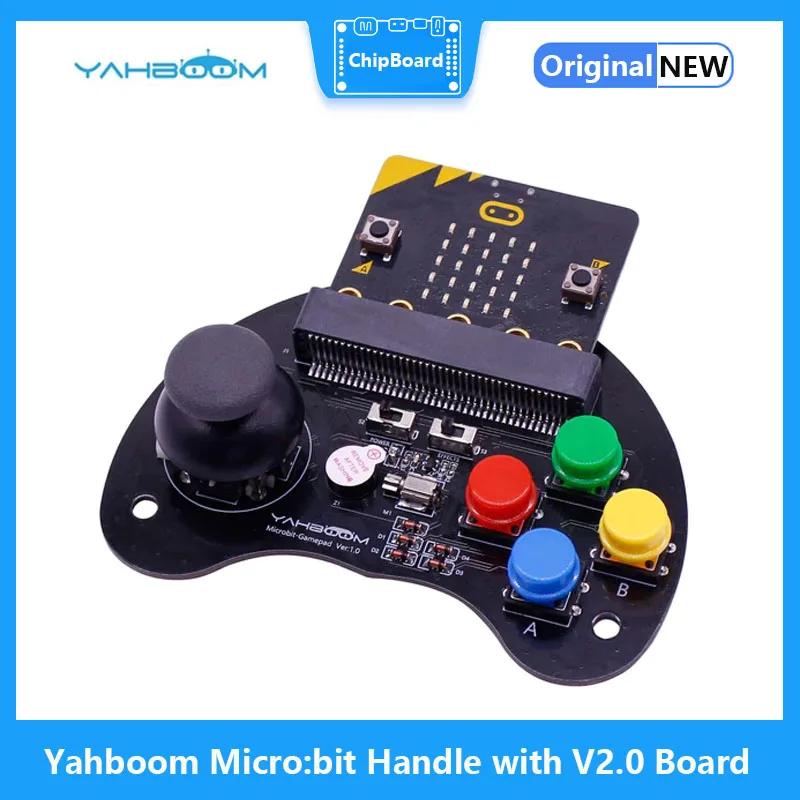 Yahboom Micro:bit Basic Programmable Game Handle Wireless Remote Controller Compatible With Micro:bit V2/1.5 Board demo board