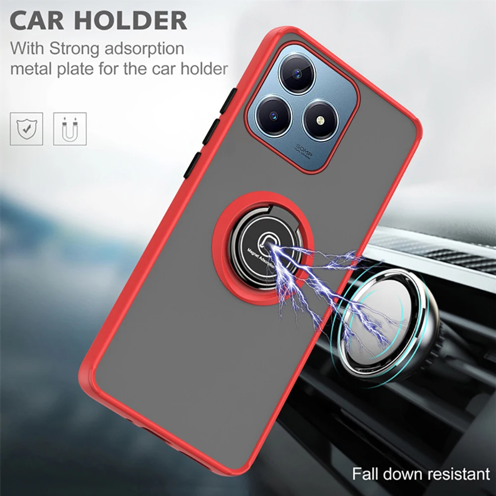 RealmeC63 C61 C53 C51 Magnetic Ring case For Realme C63 C 63 61 53 51 Lens screen Protector Coque shockproof phone shell N63 N50