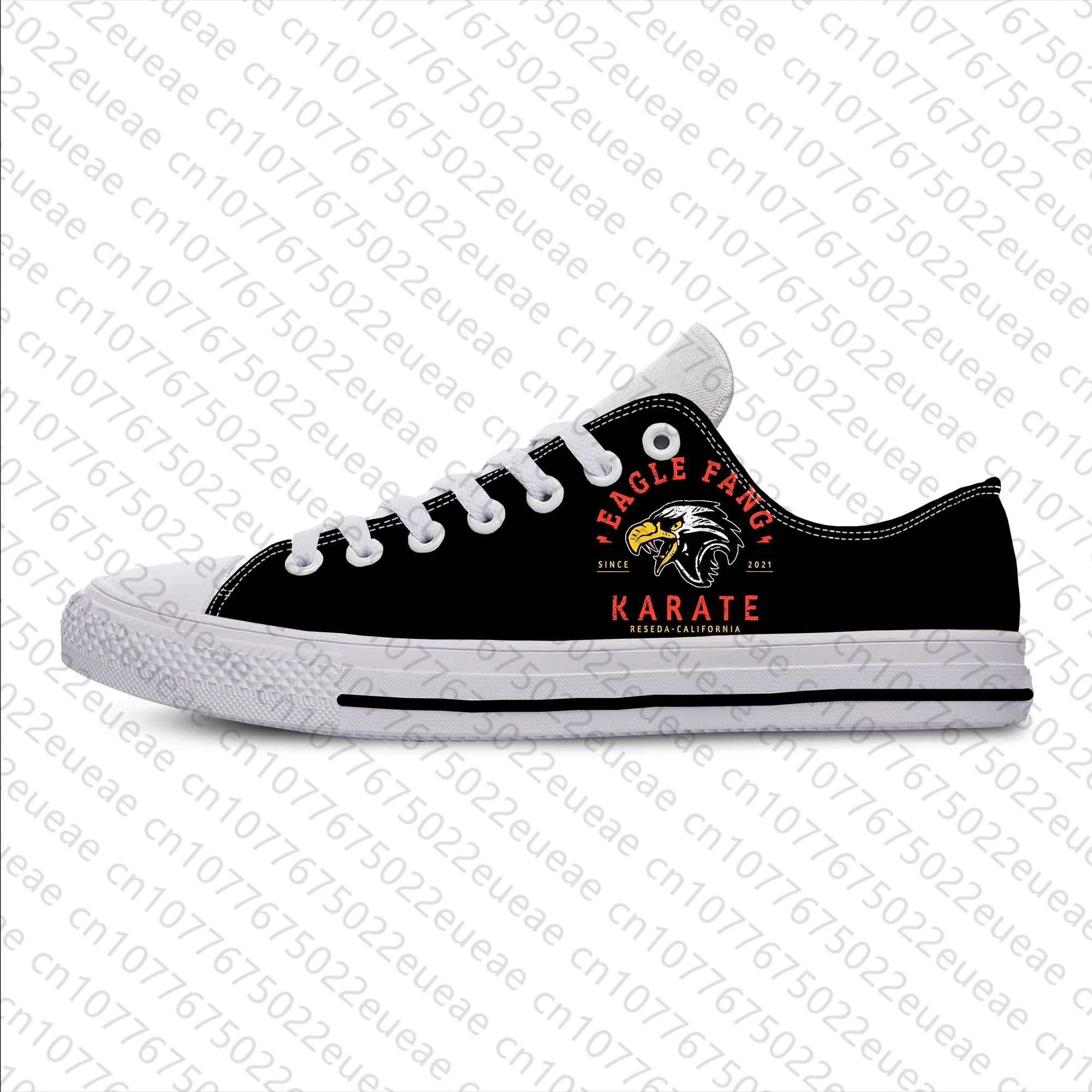 Kai Karate Anime Cartoon Fang Mode Kobra Adler lässig Stoff Schuhe Low Top bequeme atmungsaktive 3D-Druck Männer Frauen Turnschuhe