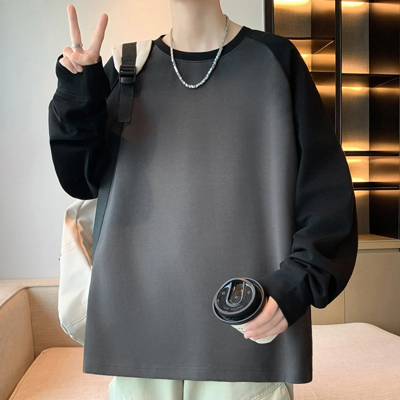 Classic Pull On Men's Sweatshirts 2026 Spring Autumn Youth Fashion Streetwear Casual Pullover Outdoor Sports Hoodie Top Clothing