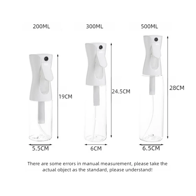 200ml/300ml/500mlWysokociśnieniowa butelka z rozpylaczem ciągłym, butelka z rozpylaczem do makijażu i nawilżania