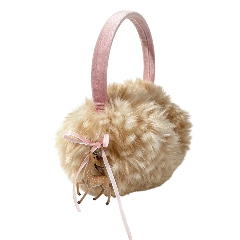 39bd-plush-earmuffs-for-women-girl-soft-deer-pattern-ear-warmers-with-furry-ear-coverage-bows-decor-for-winter-commutes-holiday