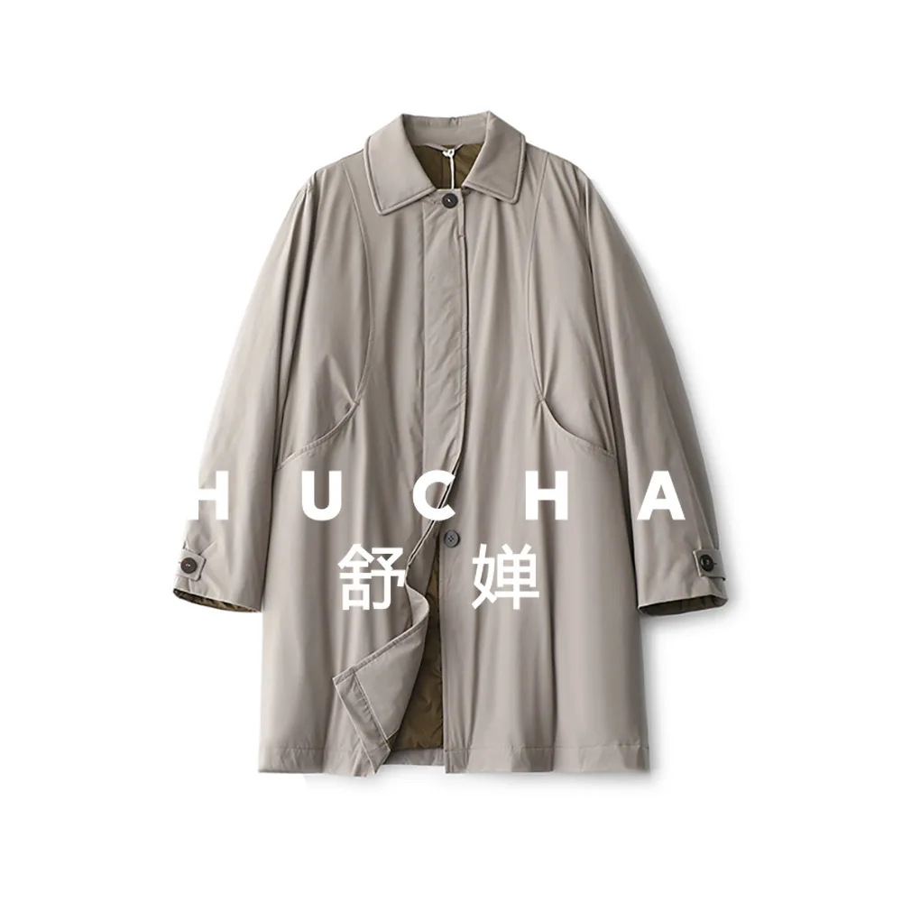 

Refuse The Wind and Keep Out The Cold 90 Повседневный пуховик с наполнителем на гусином пуху Среднее и длинное женское пальто