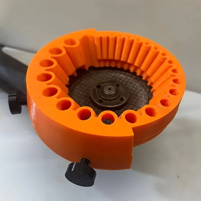 1/ 2 set of heavy-duty drill bit sharpeners and grinders - manual drill machine accessories, 24-hole design, compatible with 2-1