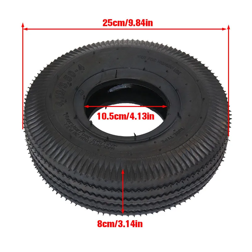 NEW Good Quality 4.10/3.50-4 Outer Tyre 410/350-4 Pneumatic Wheel Tire for Electric Scooter, Trolley Accessories