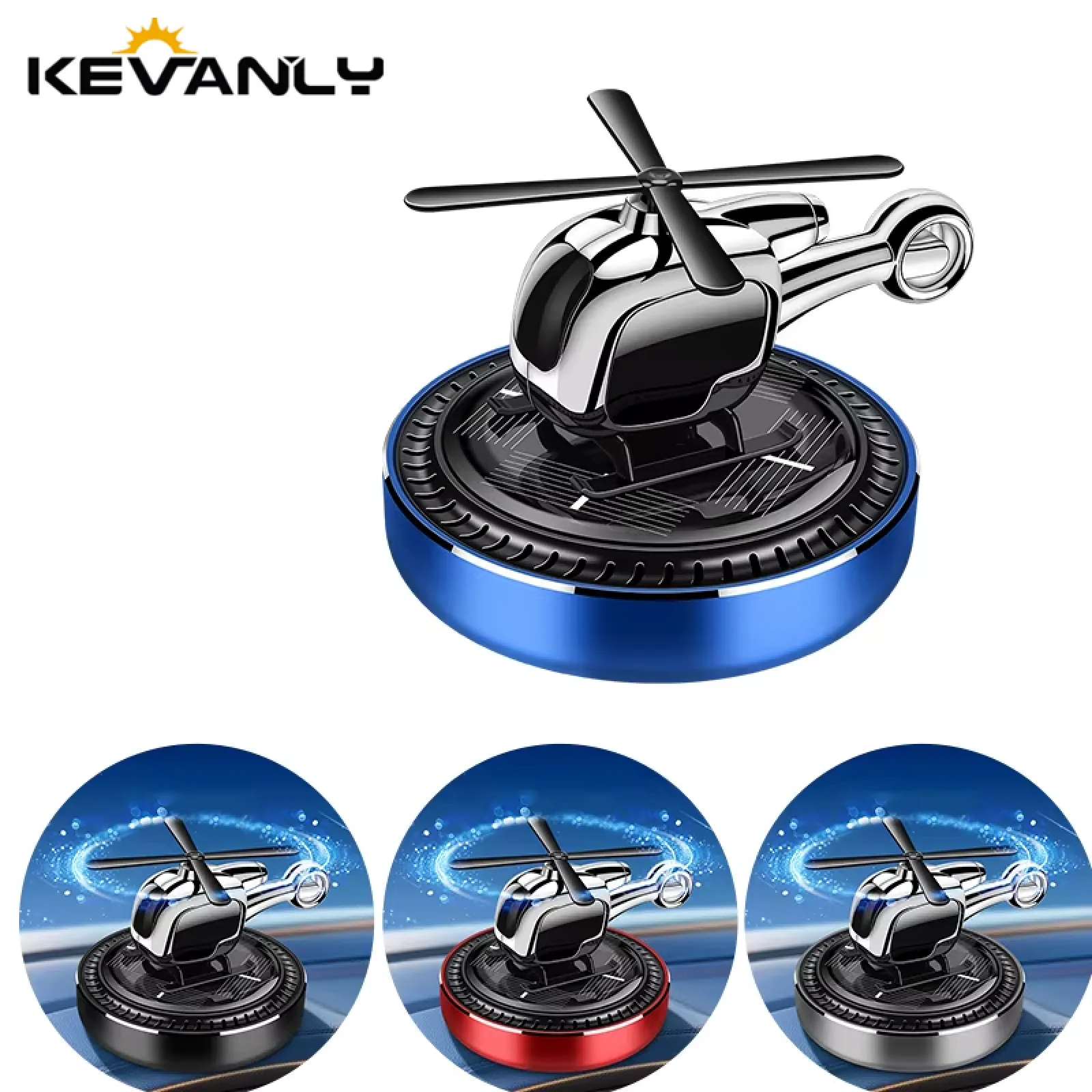 

1pcs Car Air Freshener Solar Auto Perfume Plane Diffuser Vent Dashboard Air Aromatherapy Helicopter Car Interior Accessories