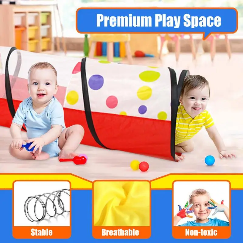 

Kids Crawling Tunnel Toy Foldable Crawl Toy Toddler Kindergarten Tunnel Climbing Activity Toy For Boys Girls Early Learning For