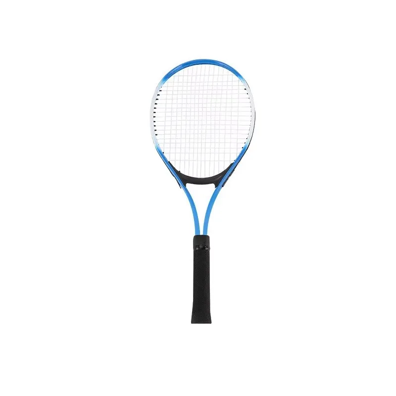 New adult children's aluminum alloy ultra-light tennis racket with nylon mesh sports single trainer