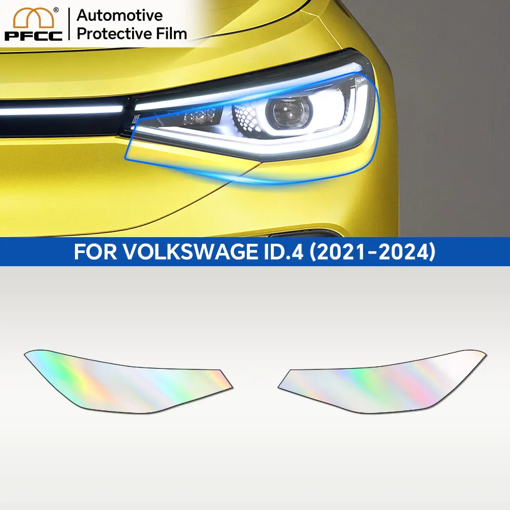 8.5mil PPF TPU for Volkswagen ID.4 2021-2024 Precut Paint Protection Film Clear Bra Transparent Car Headlight Film Accessories