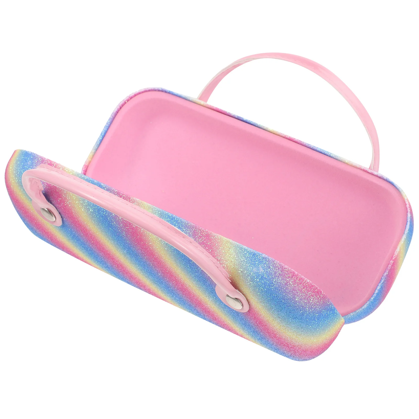 

Cute Glasses Children Glasses Case With Handle Rainbow Eyeglass Holder Cloth Coin Purse Handle Portable Storage Kids