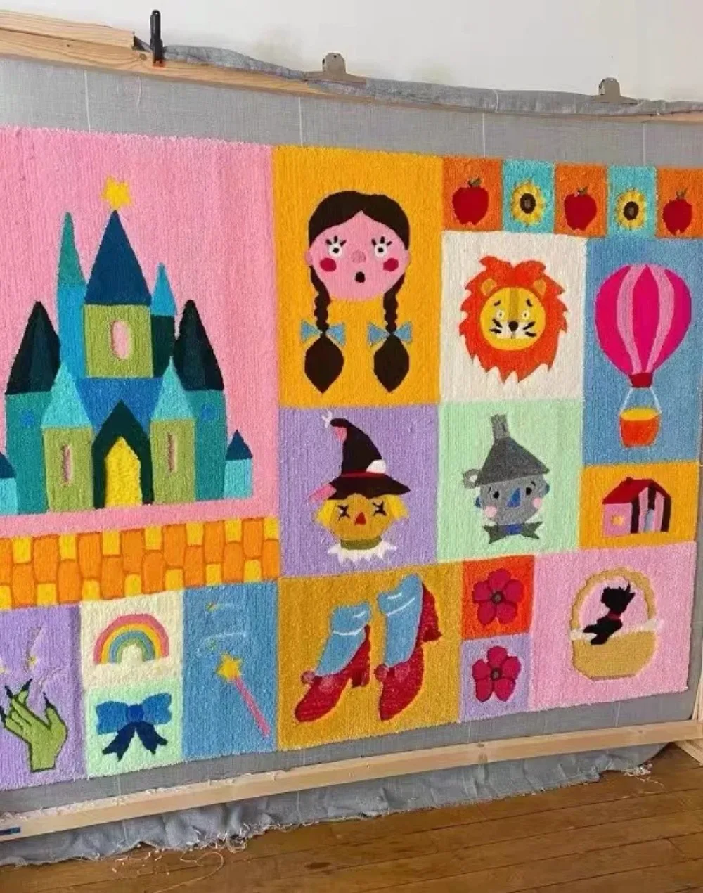 1x1 متر رمادي تلمم القماش فو الكتان النسيج الخام الصلبة الكتان النسيج DIY بها بنفسك السجاد ملحق الخياطة لكمة ل تلمم بندقية #6