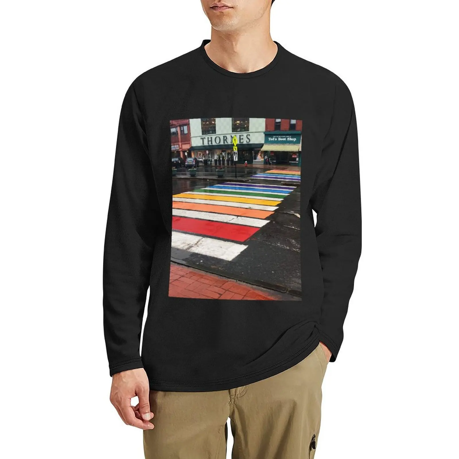 نورثامبتون كروسواك تي شيرت طويل بلوزة الحيوان طباعة قميص للأولاد أنيمي الملابس التجفيف السريع تي شيرت رجالي تي شيرت حزمة