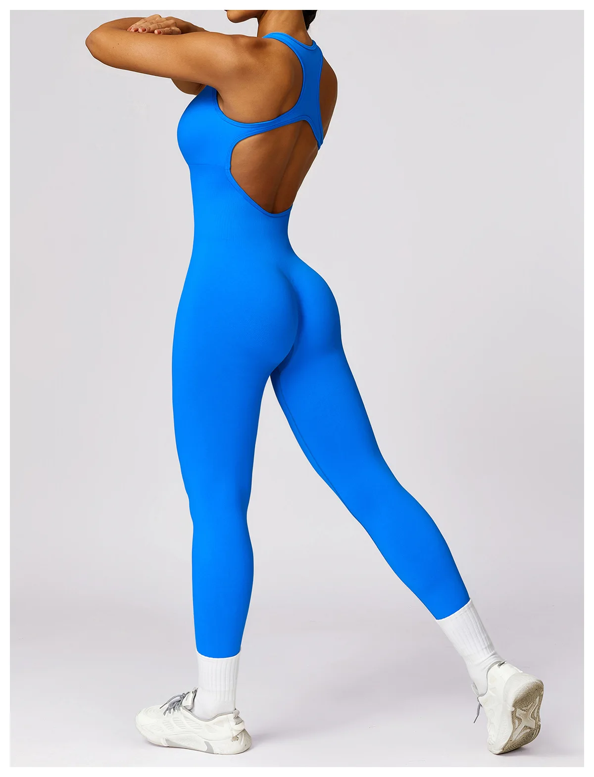 Seamless Gym Suit for Women, Tight Fitting Exercise, Beautiful Back, One-piece Suit