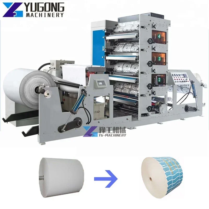 Label Flexo Printing Digital Label Printing Machine Paper Bag Paper Cup Rolling Corrugated Paper Cup Flexo Printing Machine